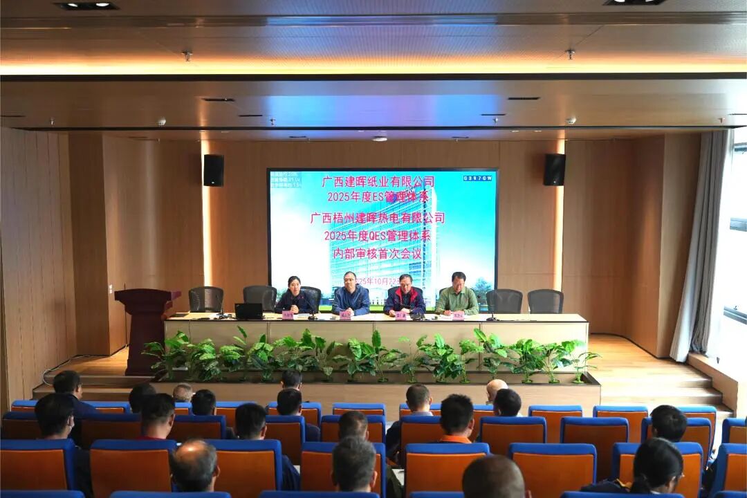 以审促改强管理|广西建晖纸业(ES管理体系)与梧州建晖热电(QES管理体系)同步开展2025年度内部审核工作